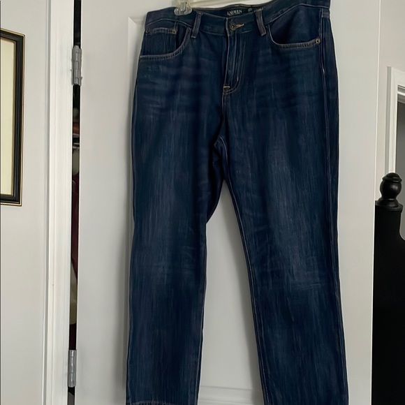 Lauren Ralph Lauren Denim Jeans Women Sz 10 DarkWash StraightLeg Cowgirl Western - Picture 6 of 14